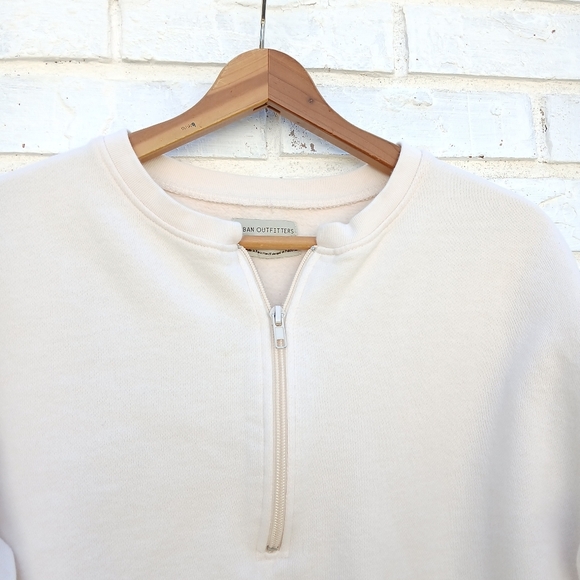 Urban Outfitters Uo Jackson Half Zip XS Cream - Picture 3 of 7
